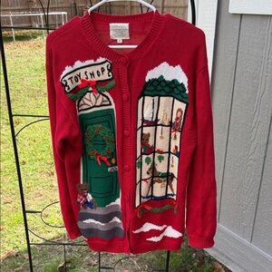 Susan Bristol Red Knit Sweater